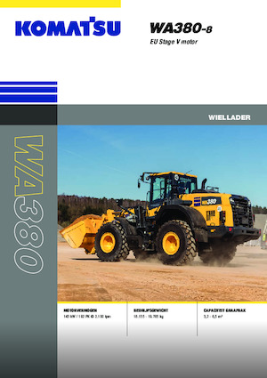 Kolové nakladače Komatsu WA380-8E0