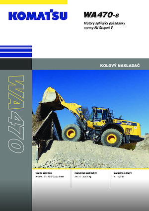 Kolové nakladače Komatsu WA470-8E0