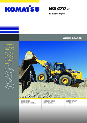 Kolové nakladače Komatsu WA470-8E0