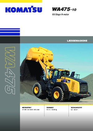 Kolové nakladače Komatsu WA475-10E0