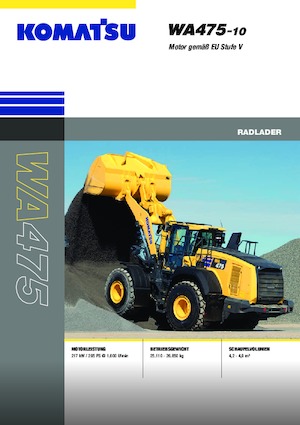 Kolové nakladače Komatsu WA475-10E0