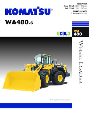 Kolové nakladače Komatsu WA480-6A
