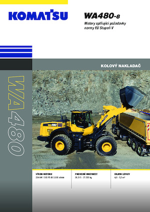 Kolové nakladače Komatsu WA480-8E0