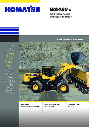 Kolové nakladače Komatsu WA480-8E0