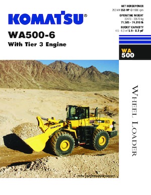 Kolové nakladače Komatsu WA500-6