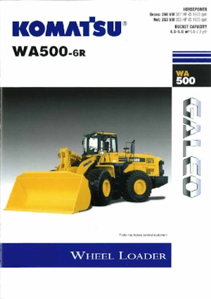Kolové nakladače Komatsu WA500-6R