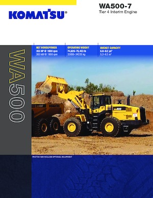 Kolové nakladače Komatsu WA500-7