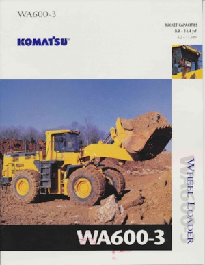 Kolové nakladače Komatsu WA600-3
