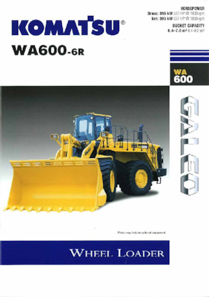 Kolové nakladače Komatsu WA600-6R