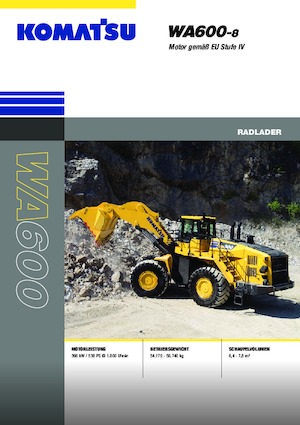 Kolové nakladače Komatsu WA600-8