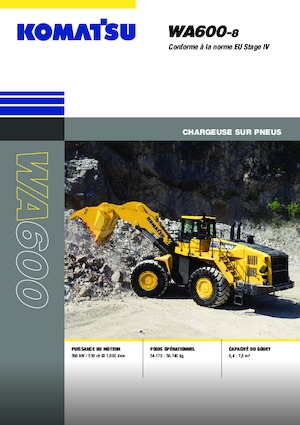 Kolové nakladače Komatsu WA600-8