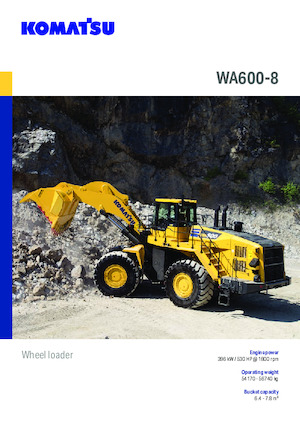 Kolové nakladače Komatsu WA600-8E0