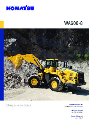 Kolové nakladače Komatsu WA600-8E0