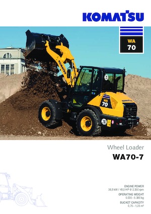 Kolové nakladače Komatsu WA70-7 
