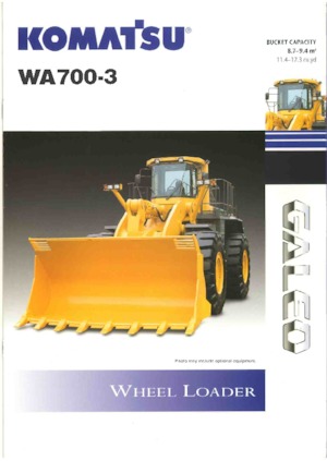 Kolové nakladače Komatsu WA700-3A