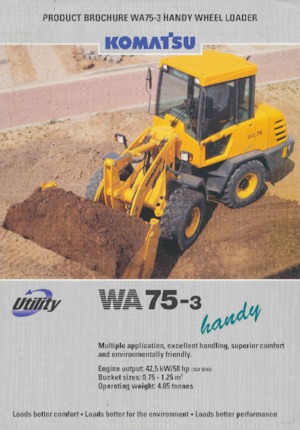 Kolové nakladače Komatsu WA75-3