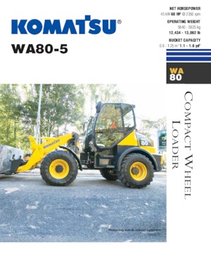 Kolové nakladače Komatsu WA80-5