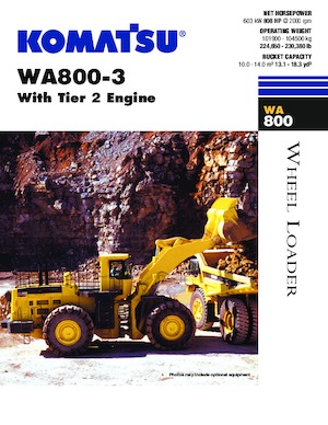 Kolové nakladače Komatsu WA800-3