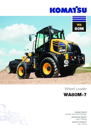 Kolové nakladače Komatsu WA80M-7 