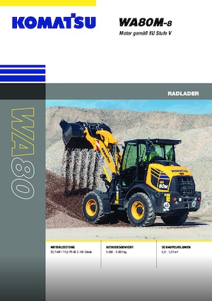 Kolové nakladače Komatsu WA80M-8E0