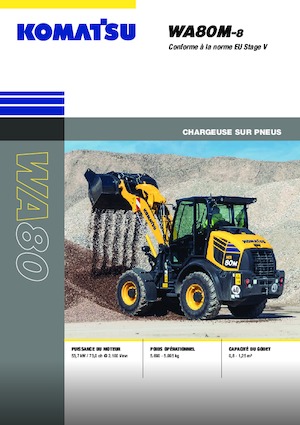 Kolové nakladače Komatsu WA80M-8E0
