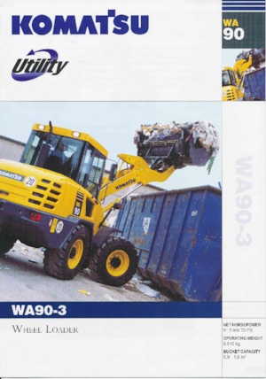 Kolové nakladače Komatsu WA90-3