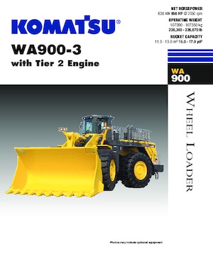 Kolové nakladače Komatsu WA900-3