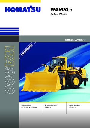 Kolové nakladače Komatsu WA900-8E0