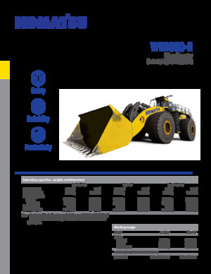 Kolové nakladače Komatsu WE2350