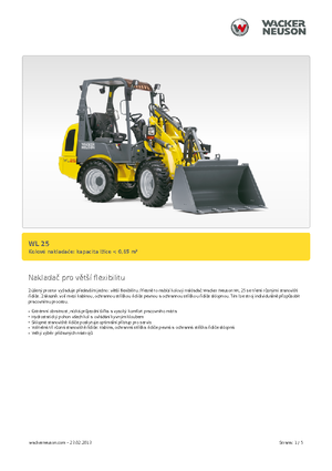 Kolové nakladače Wacker Neuson WL25