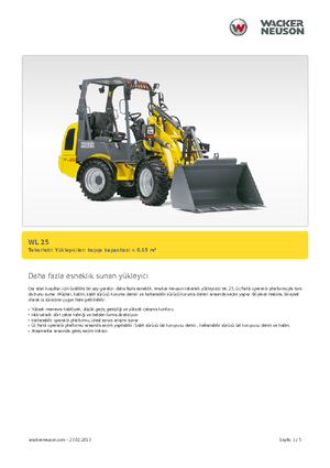 Kolové nakladače Wacker Neuson WL25