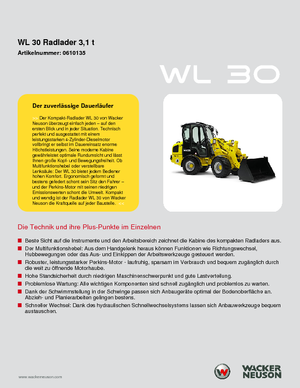 Kolové nakladače Wacker Neuson WL 30