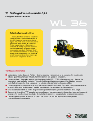 Kolové nakladače Wacker Neuson WL 36