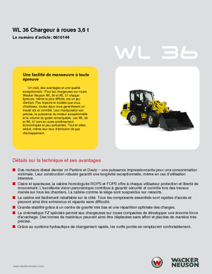 Kolové nakladače Wacker Neuson WL 36