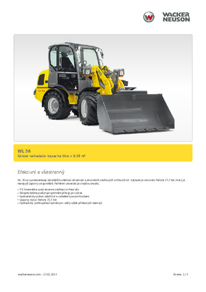 Kolové nakladače Wacker Neuson WL 36
