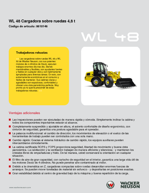 Kolové nakladače Wacker Neuson WL 48
