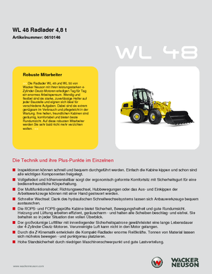Kolové nakladače Wacker Neuson WL 48