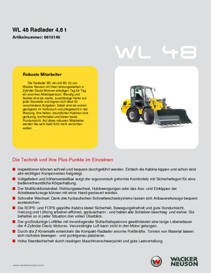 Kolové nakladače Wacker Neuson WL 48
