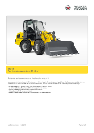 Kolové nakladače Wacker Neuson WL 50