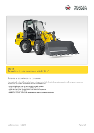 Kolové nakladače Wacker Neuson WL 50