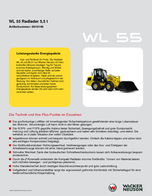 Kolové nakladače Wacker Neuson WL 55