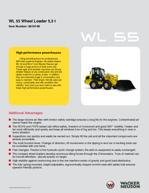 Kolové nakladače Wacker Neuson WL 55