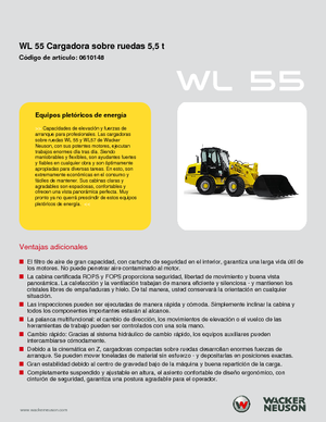 Kolové nakladače Wacker Neuson WL 55