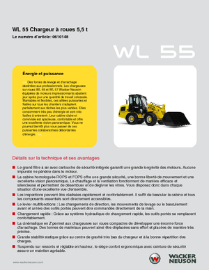 Kolové nakladače Wacker Neuson WL 55