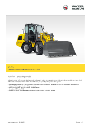 Kolové nakladače Wacker Neuson WL 55