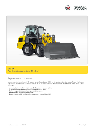 Kolové nakladače Wacker Neuson WL 57