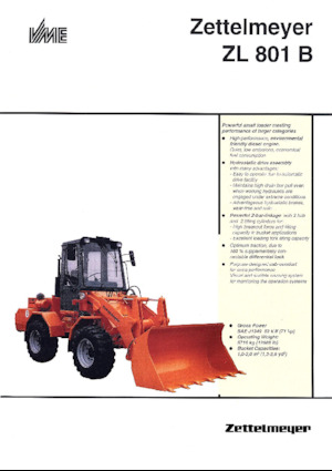 Kolové nakladače Zettelmeyer ZL 801 B