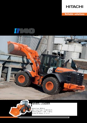 Kolové nakladače Hitachi ZW140-5B