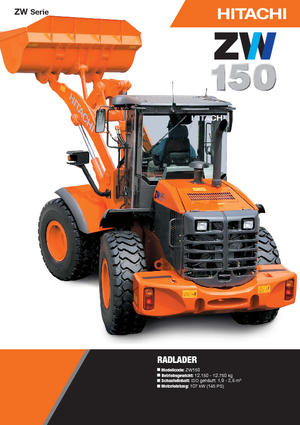 Kolové nakladače Hitachi ZW 150