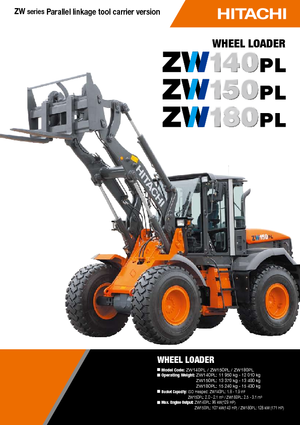 Kolové nakladače Hitachi ZW 180 PL